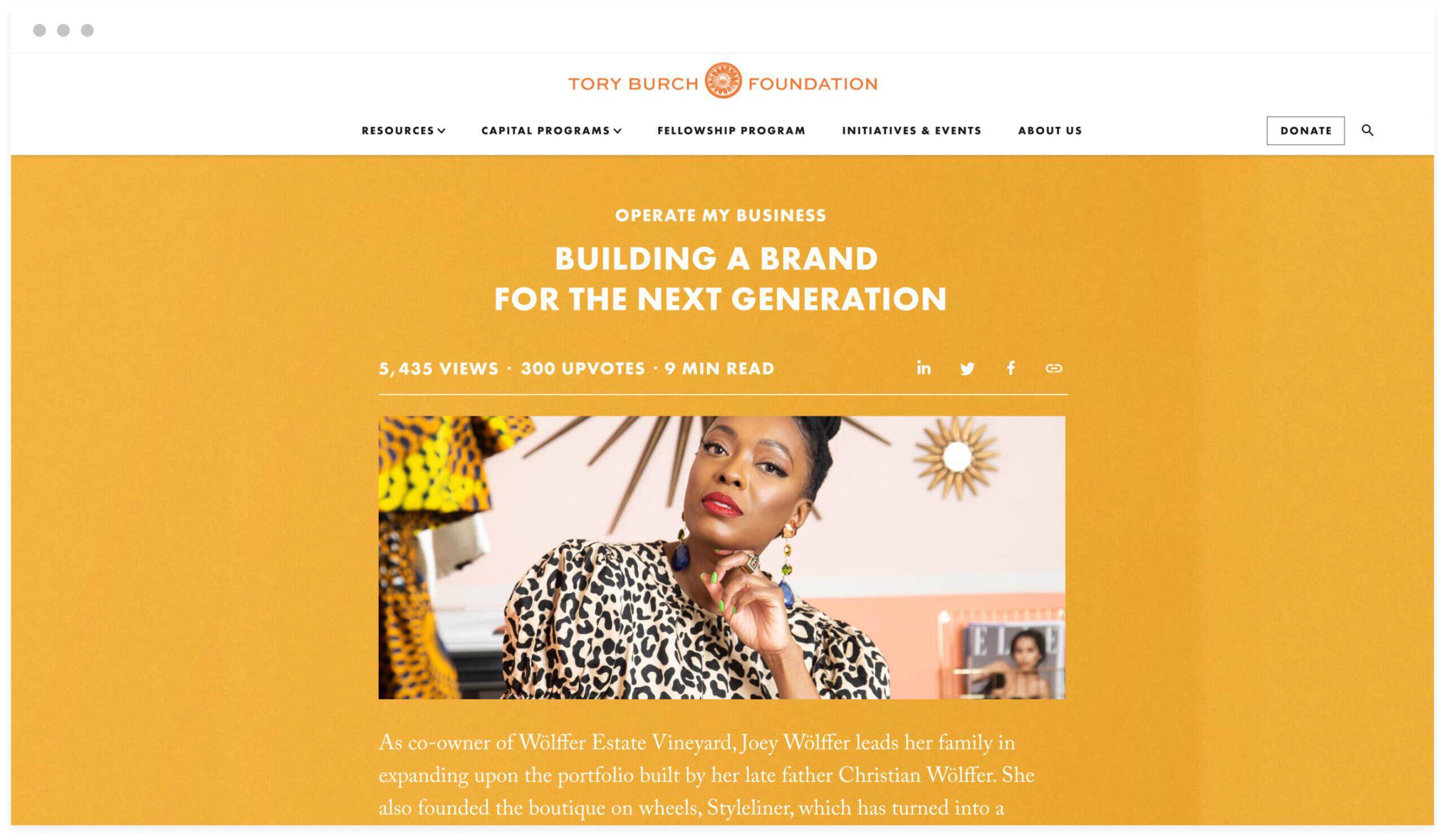 About Us  Tory Burch Foundation